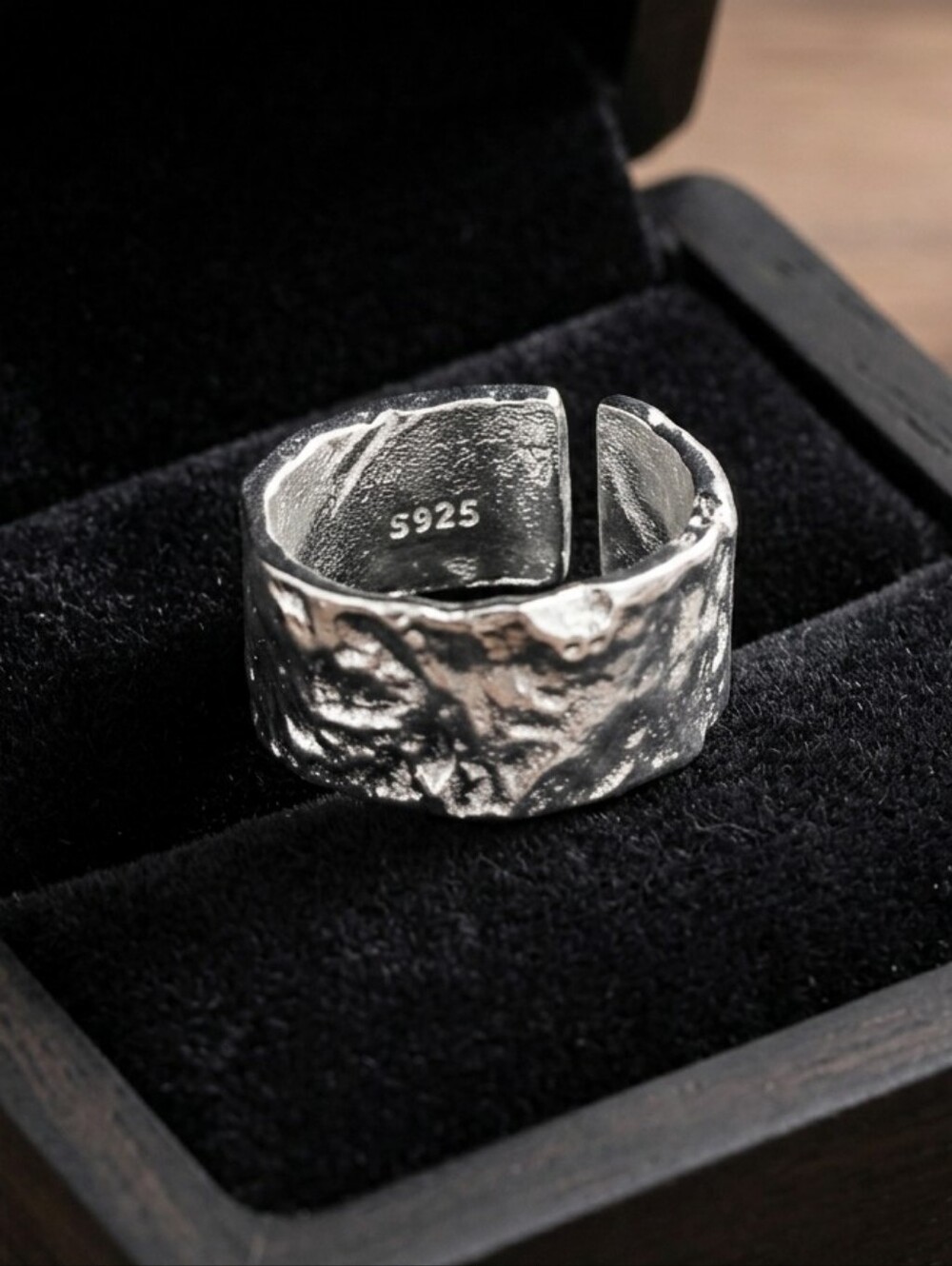 Trendy Silver Free Form Minimalist Ring